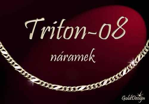 Triton 08 - náramek zlacený